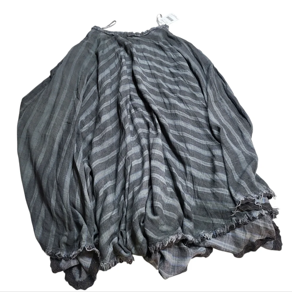 Free People asymmetrical long beautiful bohemian skirt with pockets - Picture 3 of 14